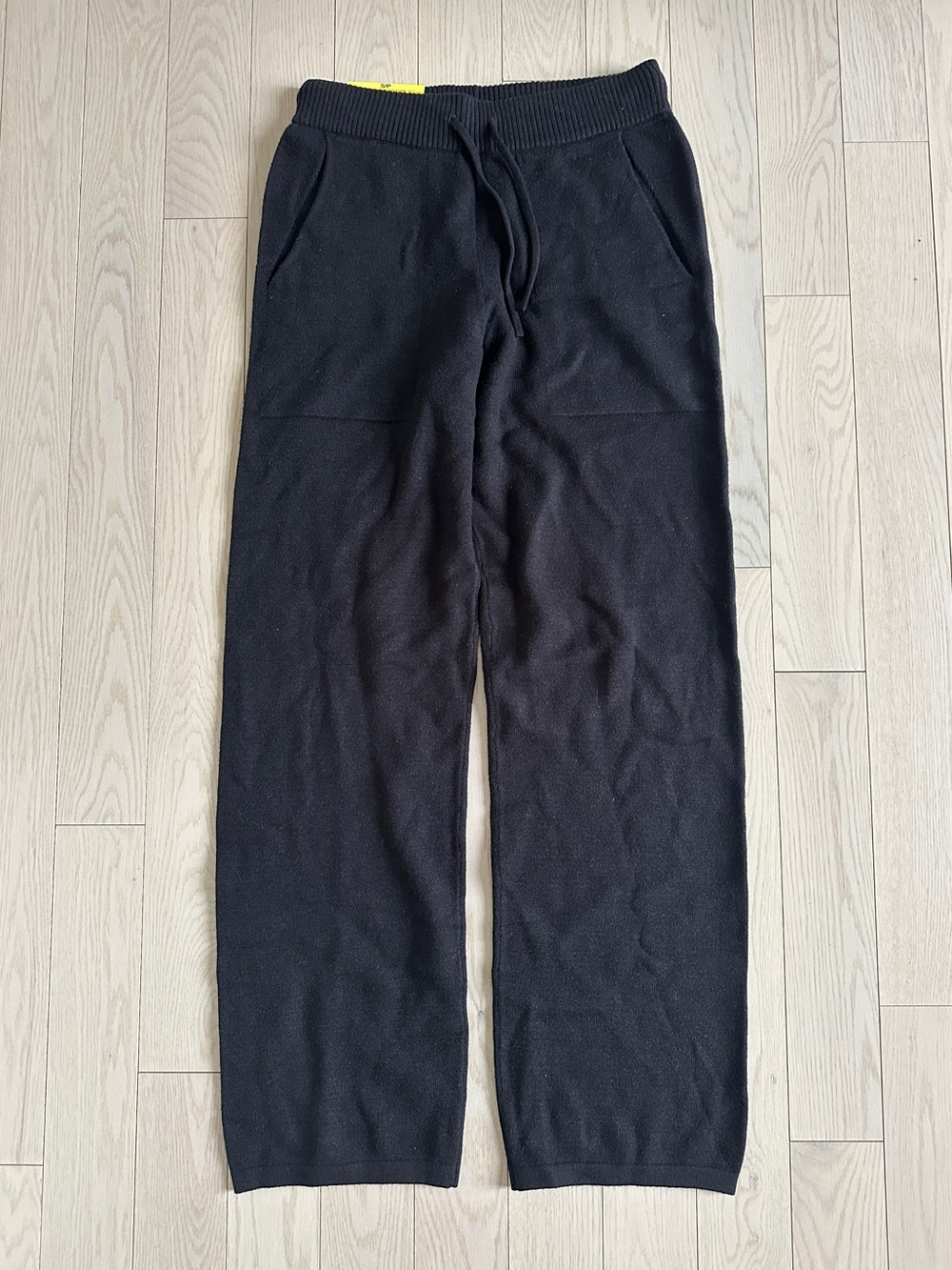 🆕♥️Lazy pants Black Knit Drawstring Pants Size Small NWT